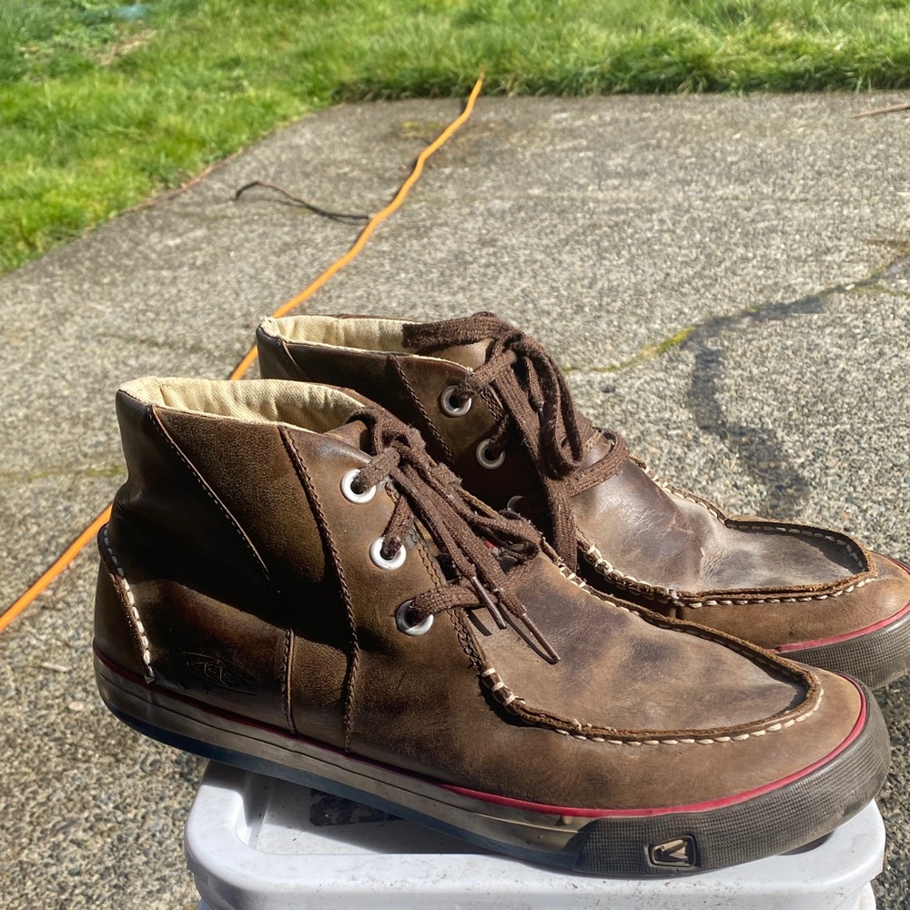 Keen Timmons Men’s Brown Leather high ankle chukka boots Size 10.5